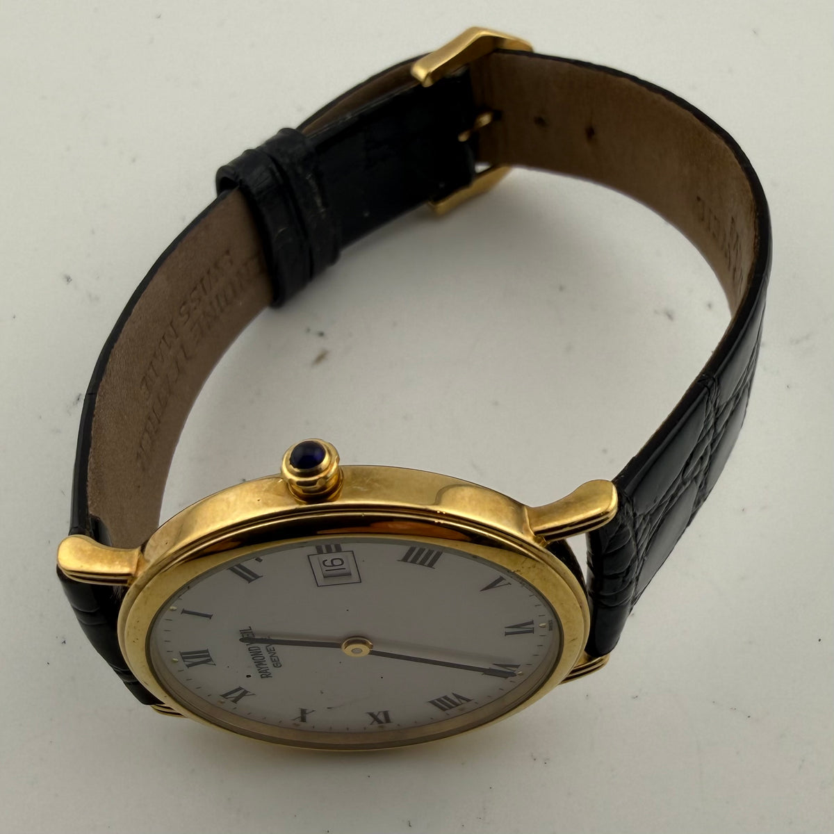 Raymond Weil Geneve 18K Gold Electroplated Swiss Gents Dress Watch Fully Tested and Working- £160.00