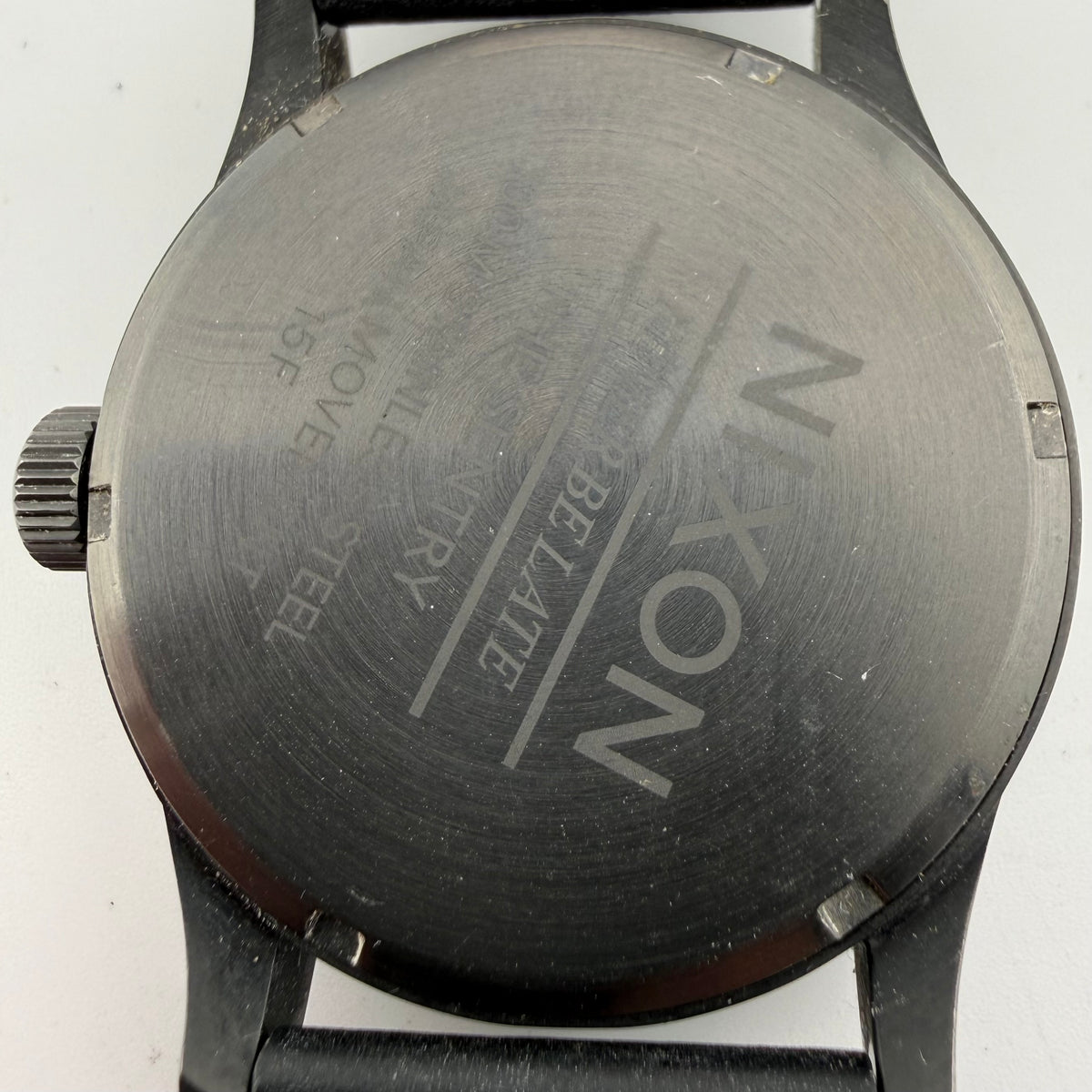 Nixon The Sentry Leather All Black Day Date Quartz Men’s Watch 45mm- £40.00