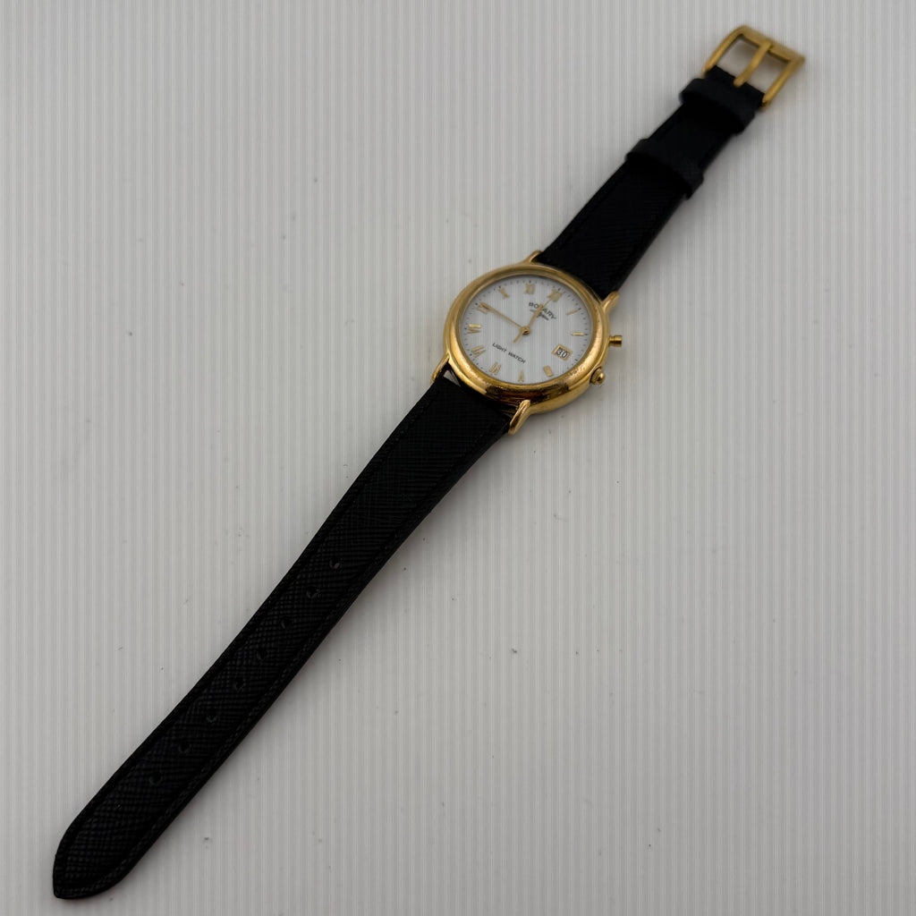 Rotary Swiss Light Watch Vintage Gold Tone Mens Quartz Date (Fully Tested and working)- £50.00