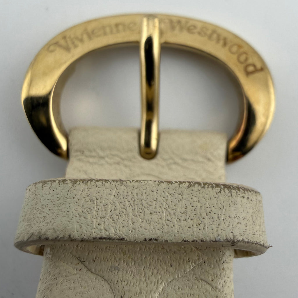 Vivienne Westwood Orb II VV006WHWH Ladies Gold Plated Swiss Quartz Watch 35mm Orb Charm- £80.00