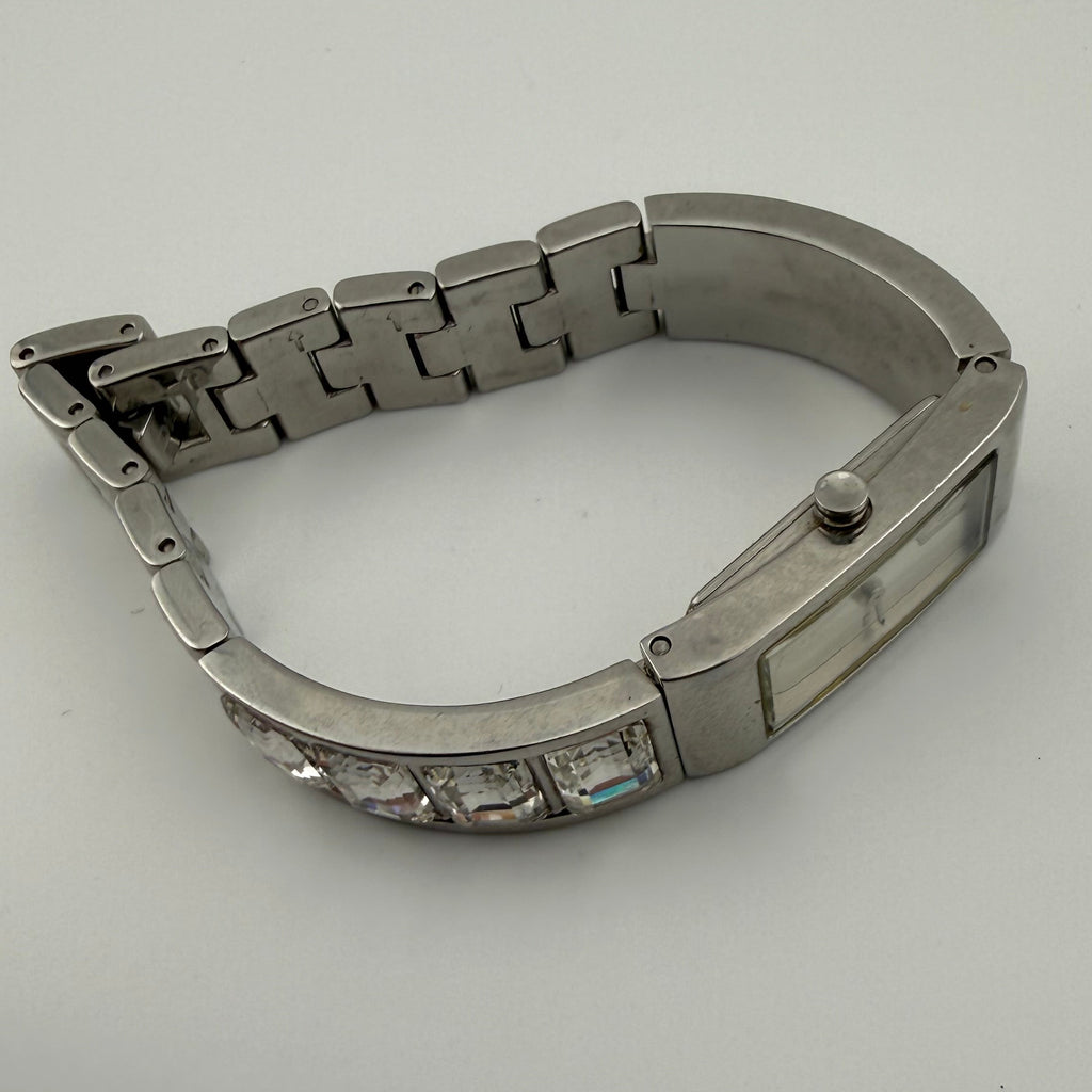 DKNY Ladies Crystal Bracelet Watch Silver Dial 15mm (Fully Tested and working)- £5.00