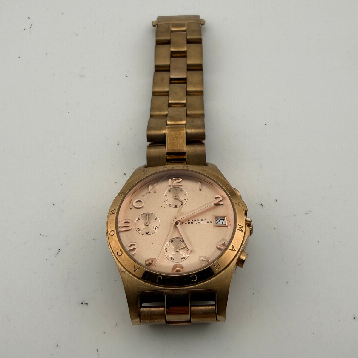 Marc by Marc Jacobs Henry MBM3074 Rose Gold Tone Chronograph Ladies Watch 39mm- £30.00