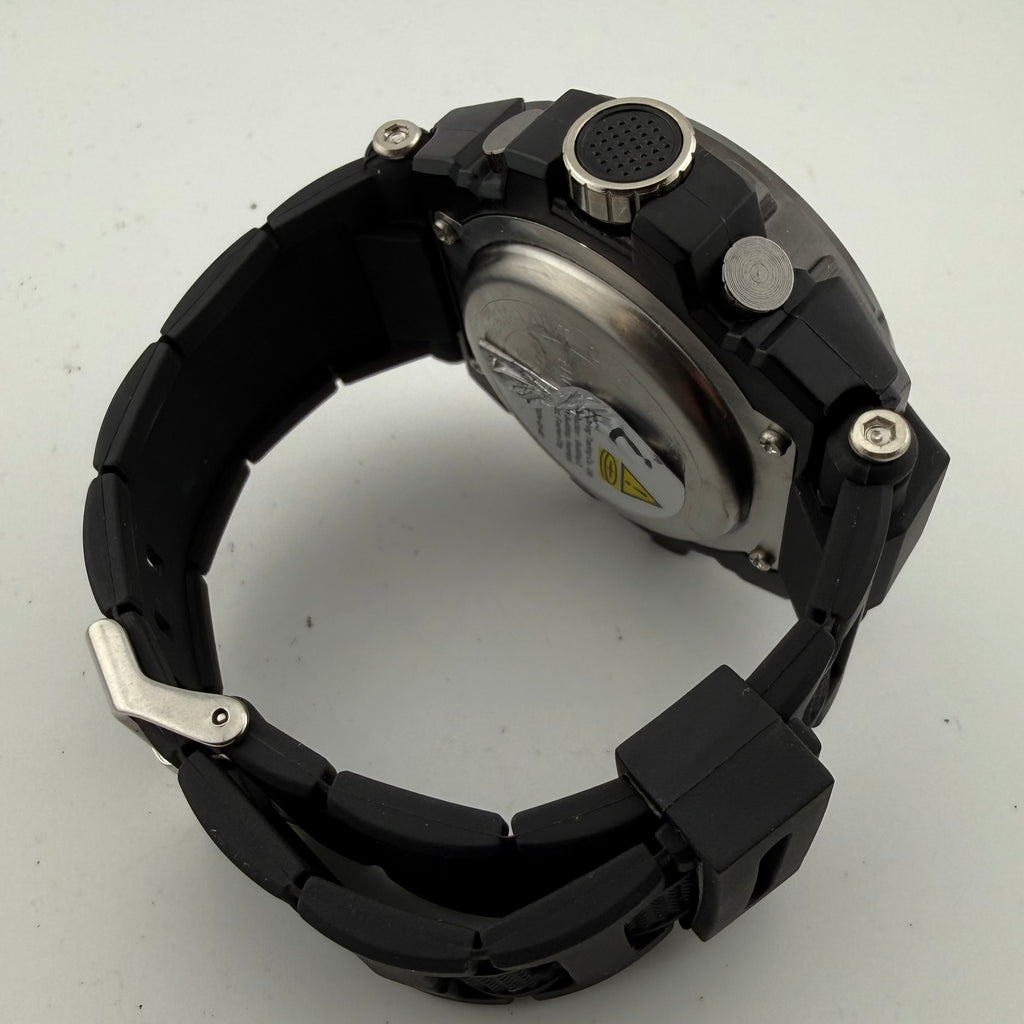 Sport Gents Large 54mm Ana-Digi Sport Watch Black Silicone Day Date Alarm Working
