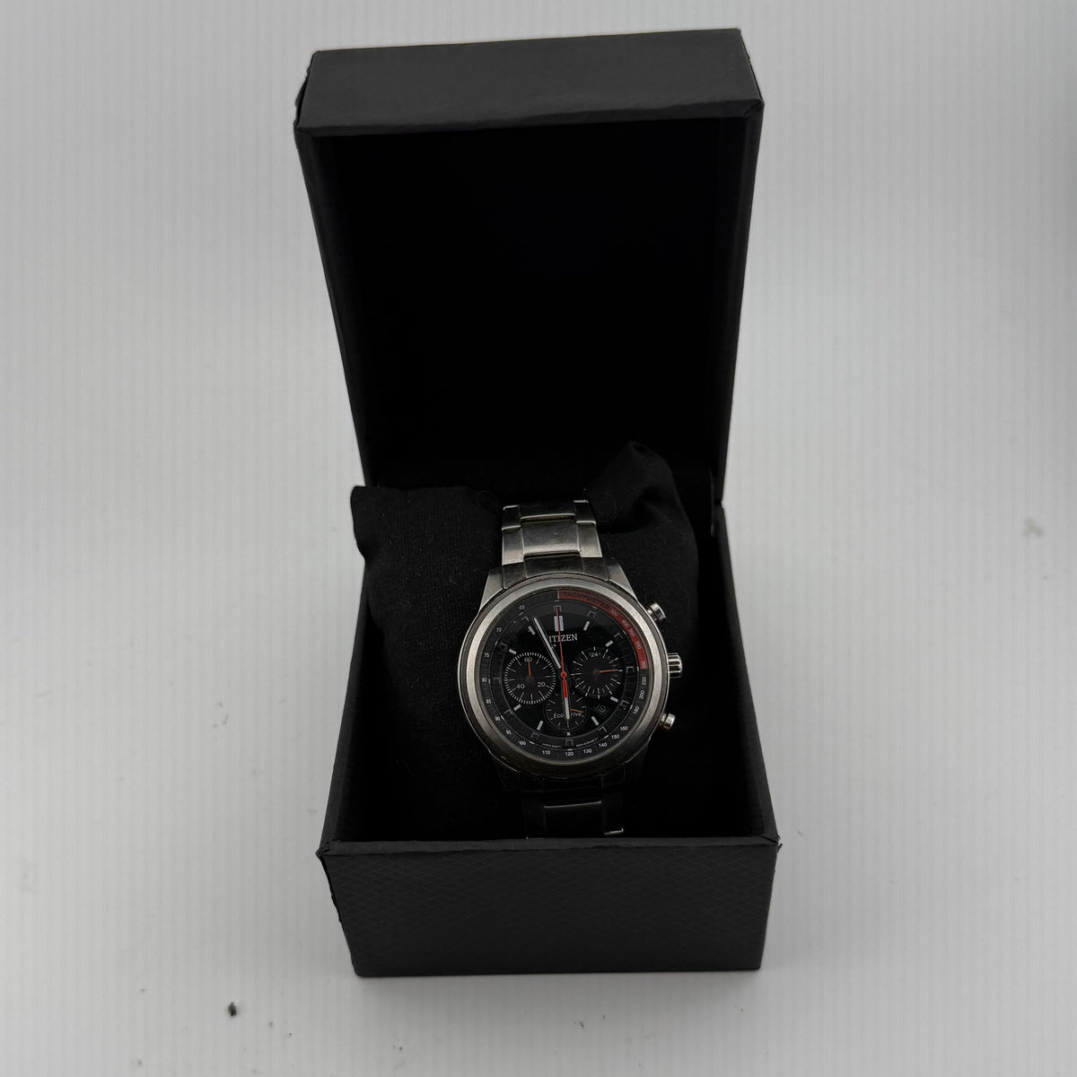 Citizen Eco-Drive B620-S078298 Chronograph Black Dial 47mm Boxed (Fully Tested and working)- £100.00