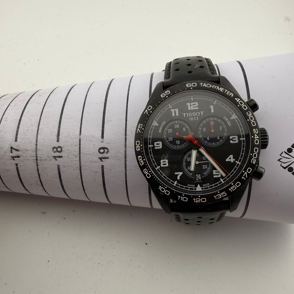 Tissot PRS 516 T131.617.36.052.00 Black PVD Chronograph 45mm Box & Manual (Fully Tested and Working0- £245.00