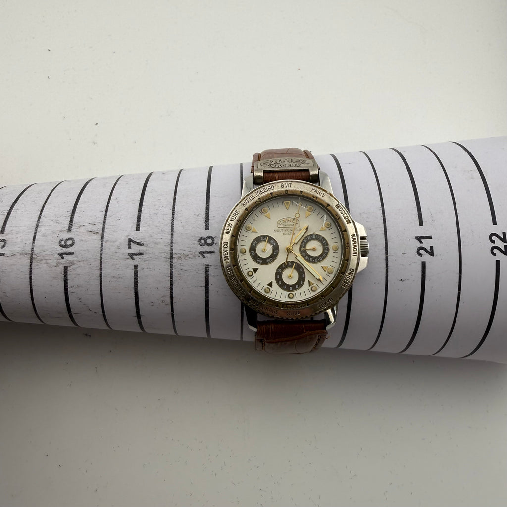 Vintage Camel Trophy GMT Multifunction 10ATM Gents Quartz Watch Fully Tested and Wor- £35.00