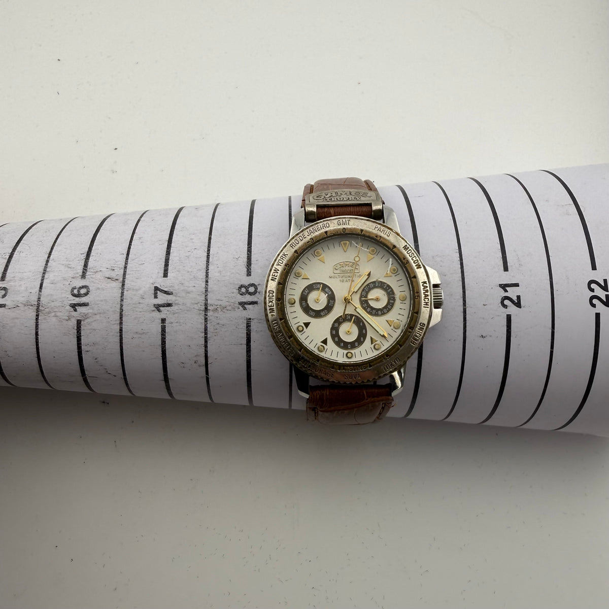 Vintage Camel Trophy GMT Multifunction 10ATM Gents Quartz Watch Fully Tested and Wor- £35.00