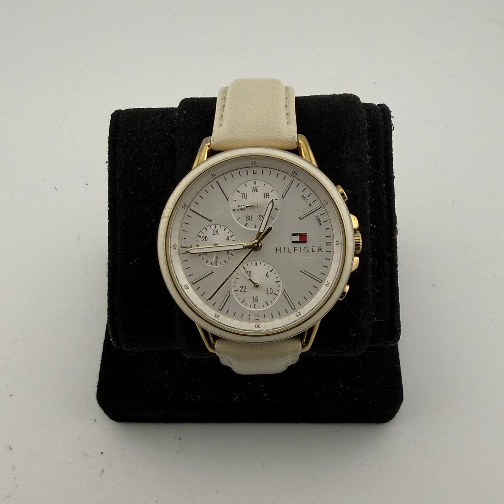 Tommy Hilfiger Carly 1781790 Gold Tone Silver Dial Multifunction Watch- £30.00