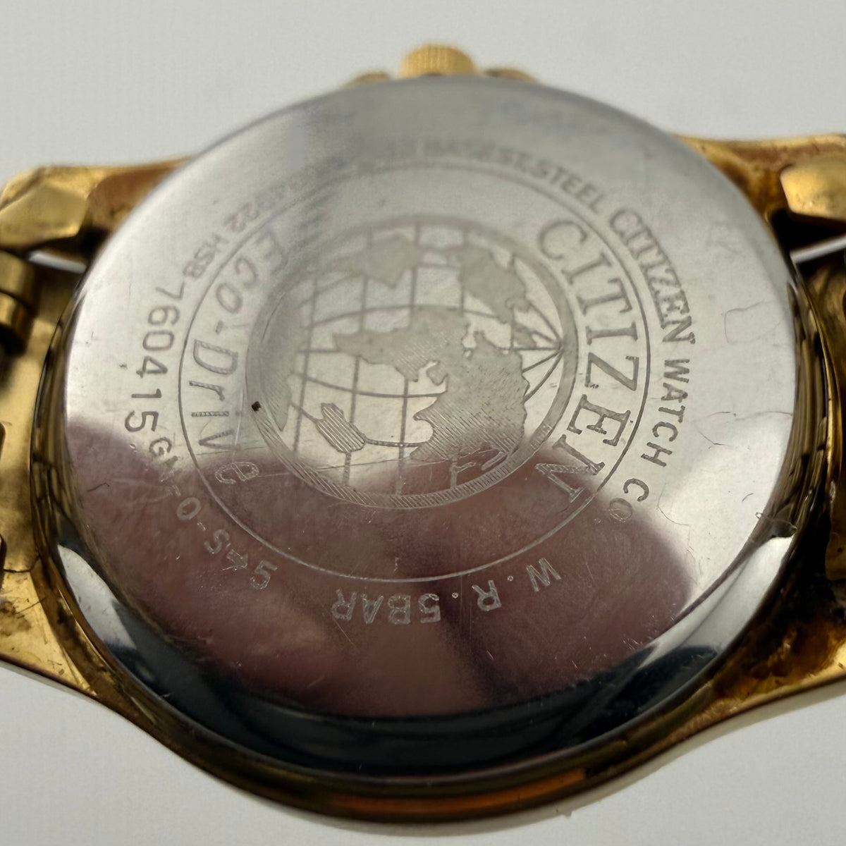 Citizen Eco-Drive Gold Tone Bracelet Watch – WR50 Date Model Fully Tested and Working £45.00