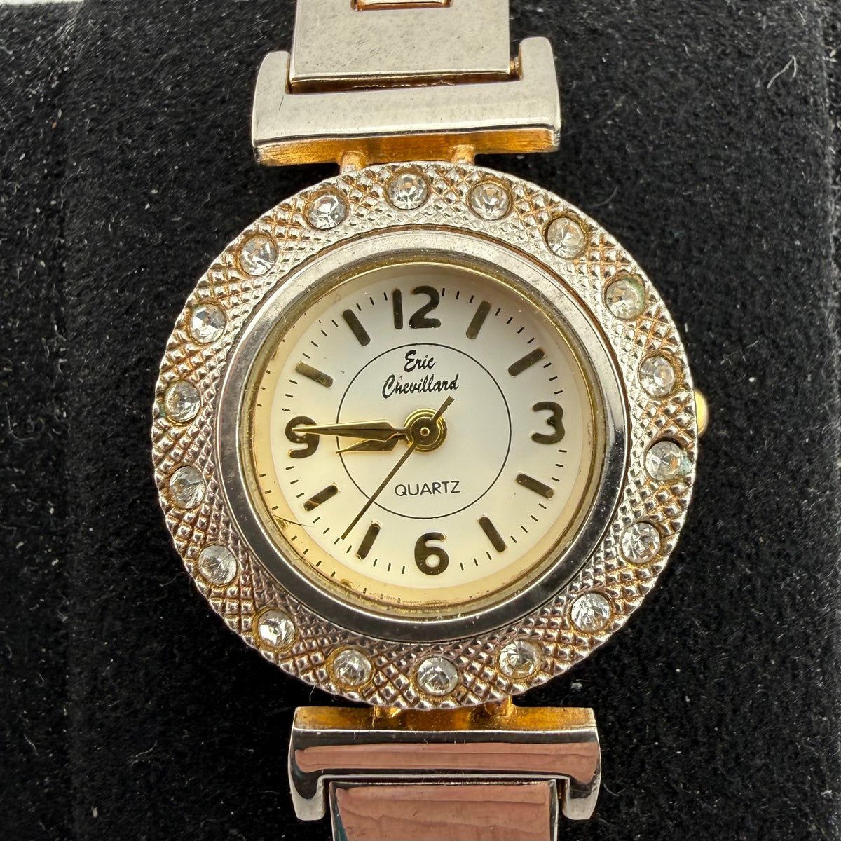 Eric Chevillard Ladies Crystal Set Quartz Bracelet Watch Fully Tested and Working- £18.00