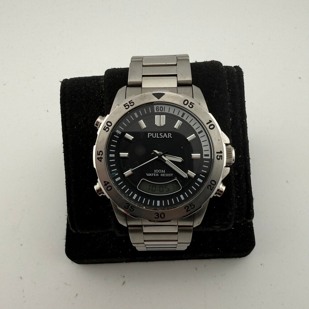 Pulsar V071-X067 Mens Ana-Digi Alarm Chronograph 100M Watch Fully Tested and Working- £45.00
