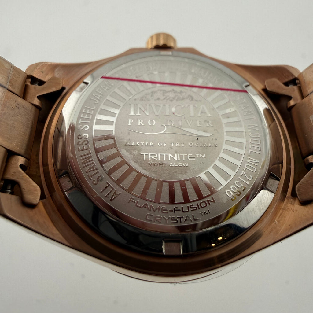 Invicta Pro Diver 21566 Rose Gold Ladies Quartz Watch Boxed (Fully Tested and working)- £75.00