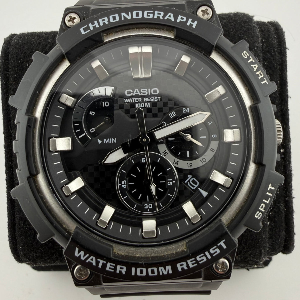 Casio MCW-200H 5490 Gents Chronograph 100M Black Sports Watch (Fully tested and Working)- £35.00