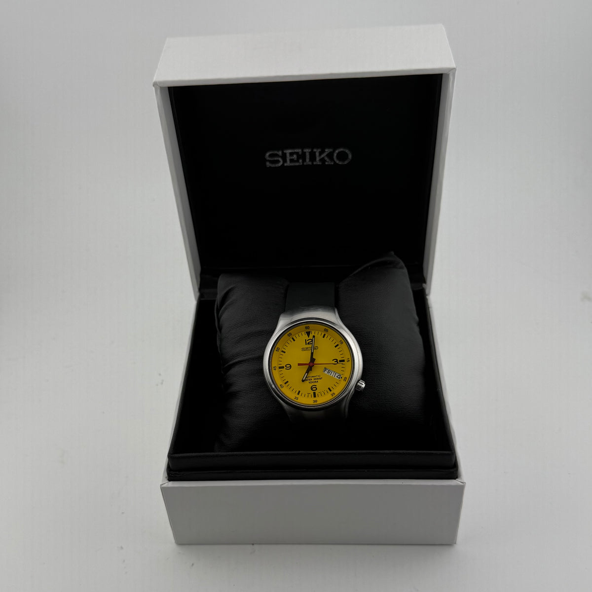 Vintage Seiko S-Wave 7S26-0110 Yellow Dial Automatic 1997 38mm Boxed- £180.00