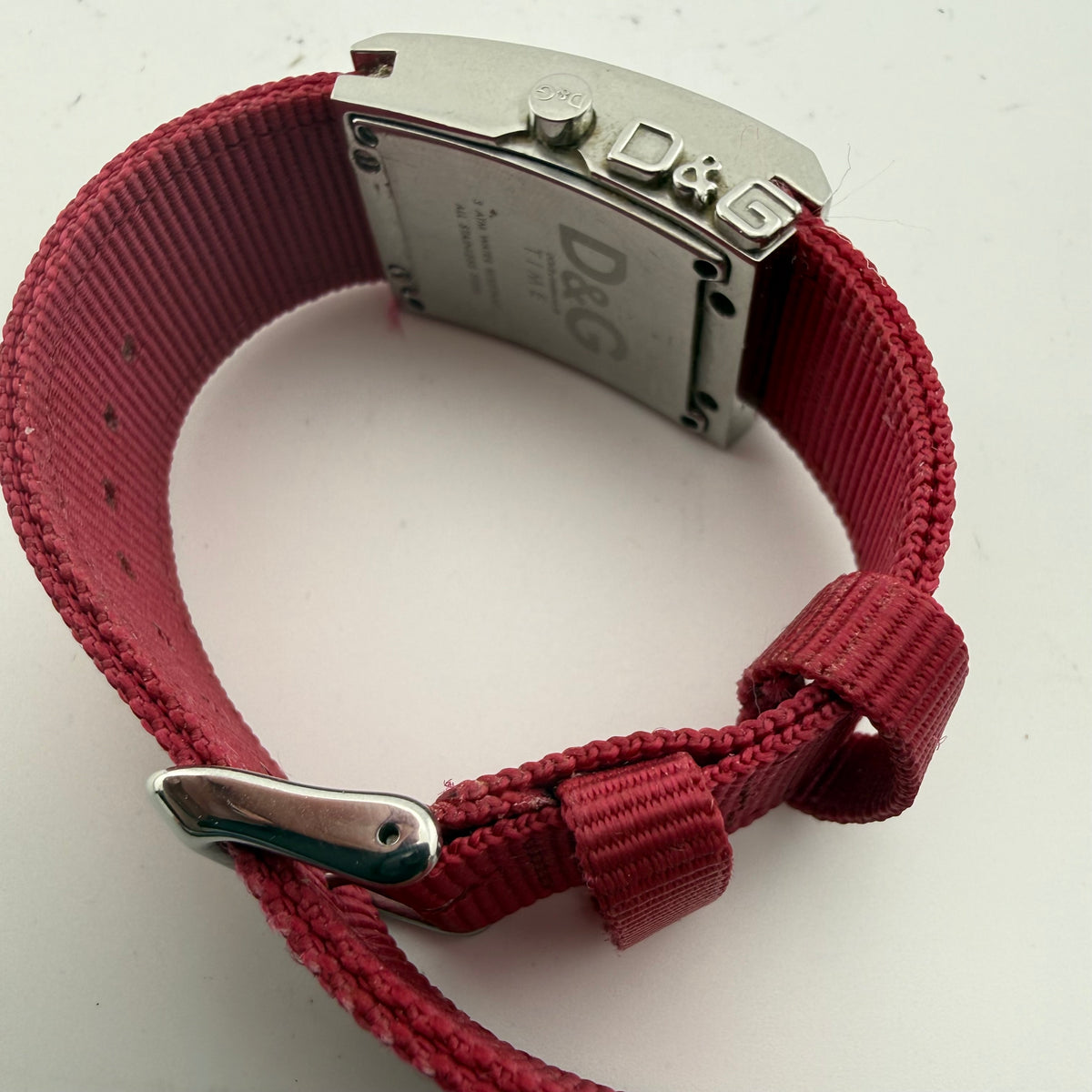 D&G Dolce & Gabbana Time Ladies Crystal Set Pink Watch Fully Tested and Working- £25.00
