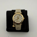 Vivienne Westwood Orb II VV006WHWH Ladies Gold Plated Swiss Quartz Watch 35mm Orb Charm- £80.00