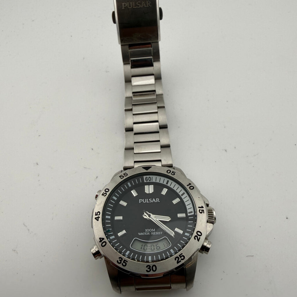 Pulsar V071-X067 Mens Ana-Digi Alarm Chronograph 100M Watch Fully Tested and Working- £45.00