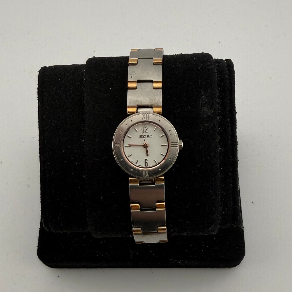 SEIKO Ladies 1N01-0AV0 Two Tone Quartz Watch (Fully Tested and Working)- £45.00