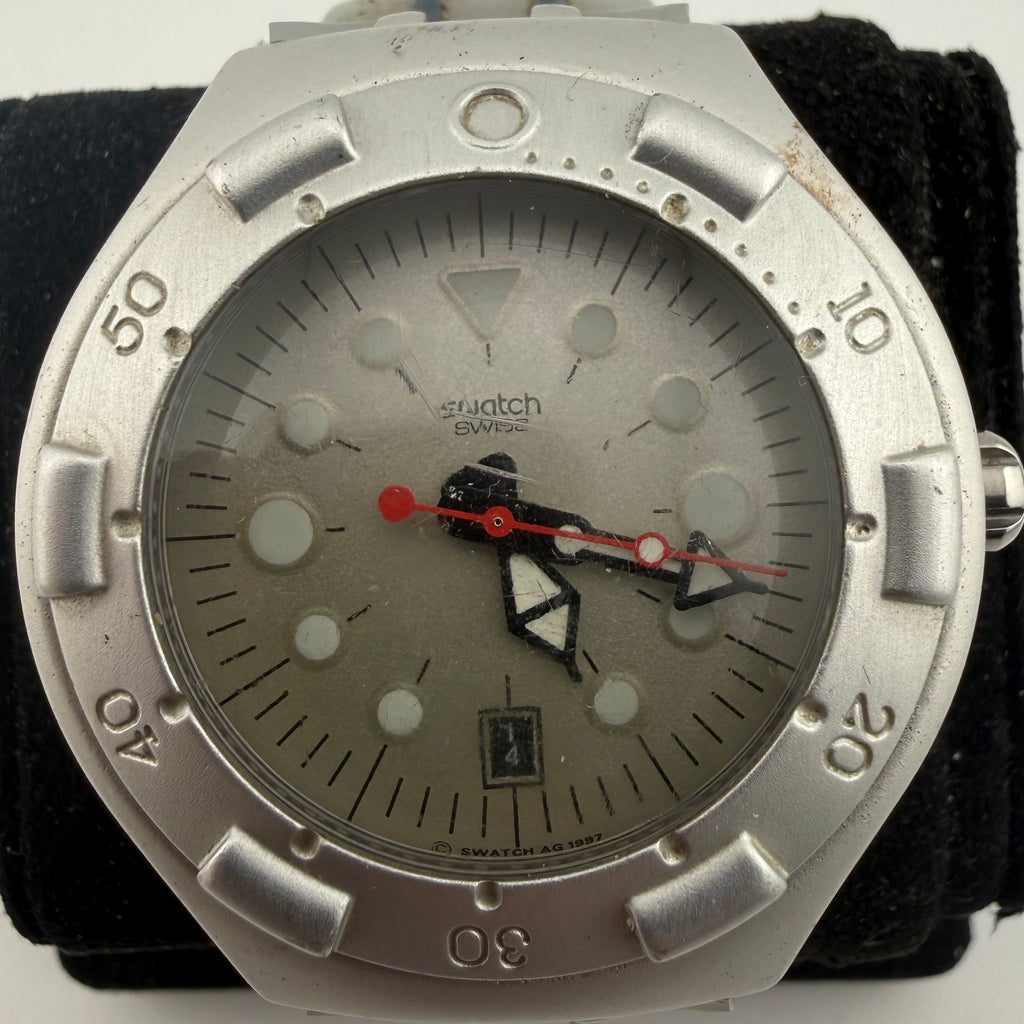 Swatch Irony Scuba 200 Aluminium Swiss Gents Watch 200M Fully Tested and Working- £50.00