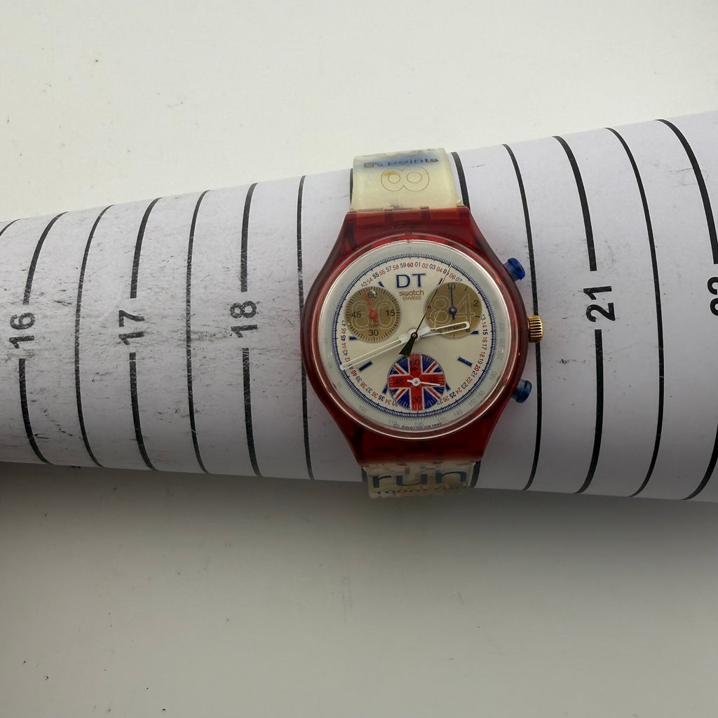 Swatch SCZ105 Daley Thompson Atlanta 1996 Olympic Chronograph Vintage Watch Fully Tested and Working- £45.00