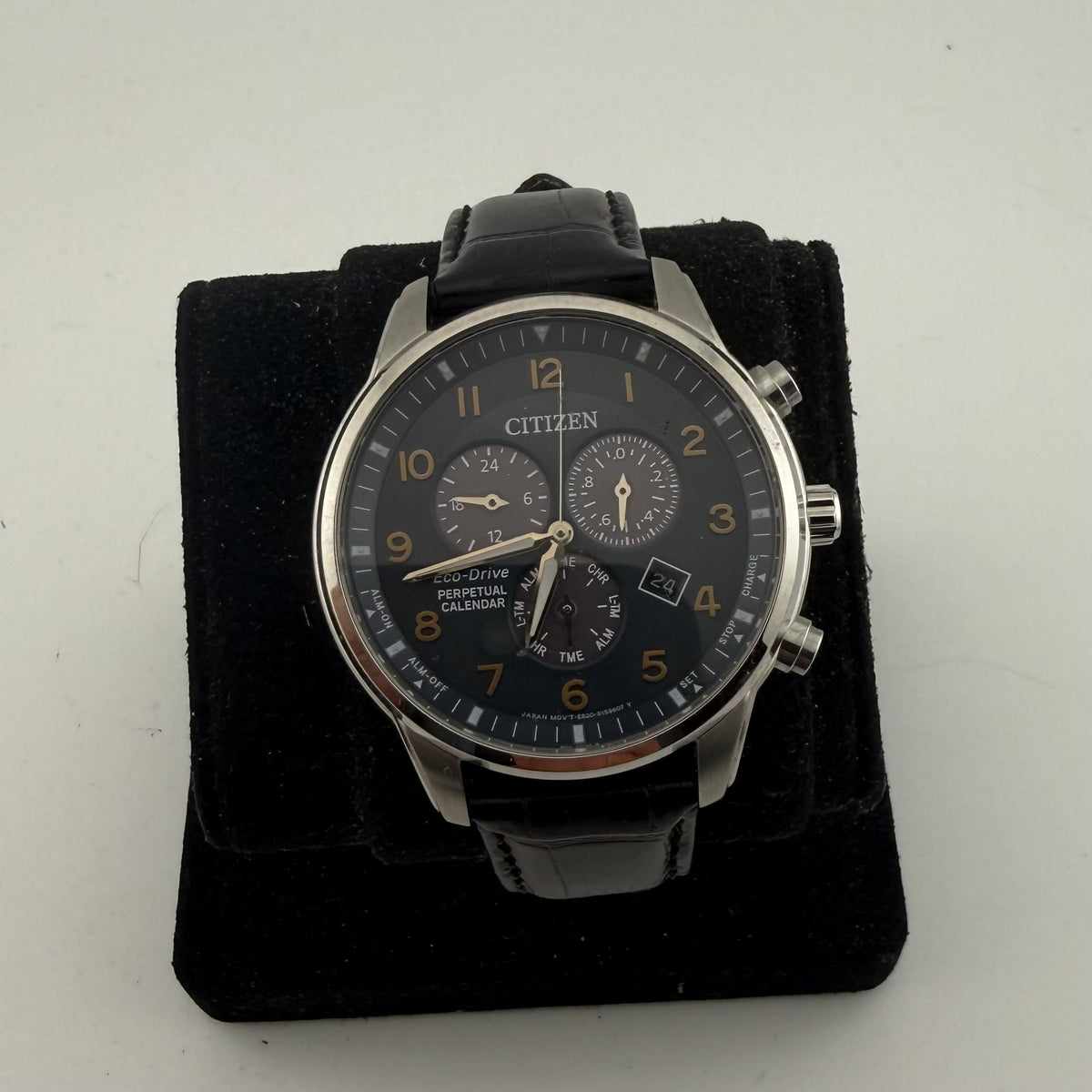 Citizen Eco-Drive E820 Perpetual Calendar Chronograph Alarm Gents Watch Fully Tested and Working - £140.00