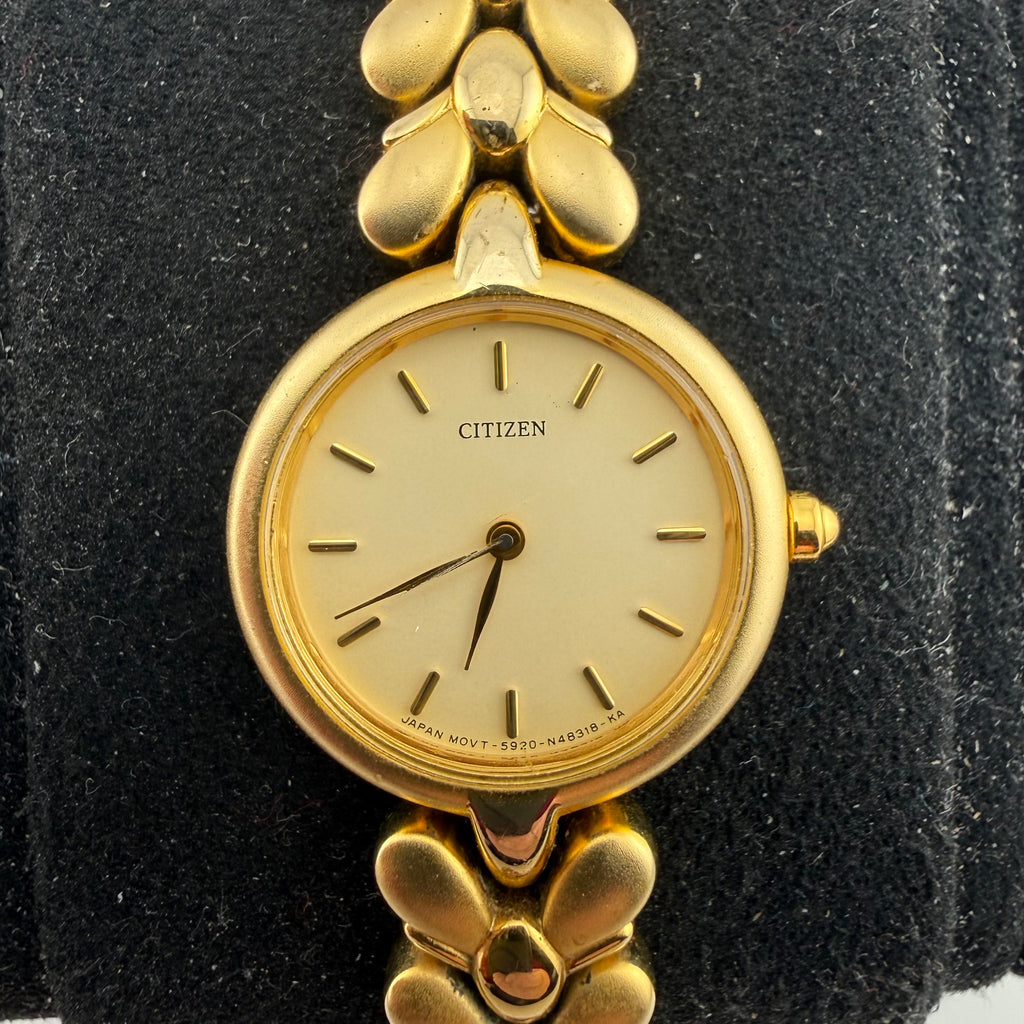 Vintage Citizen 5920-S53540 Gold Tone Ladies Quartz Watch 25mm (Fully Tested and working)- £40.00