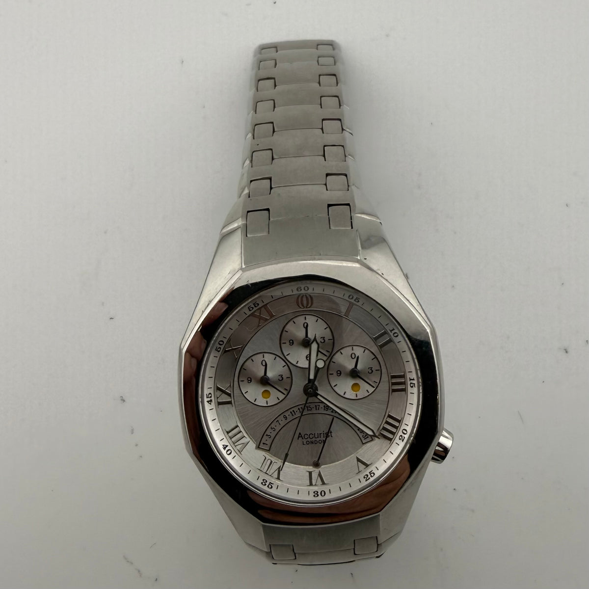 Accurist Greenwich Old Royal Observatory Multi-Function Stainless Steel Watch 40mm- £85.00