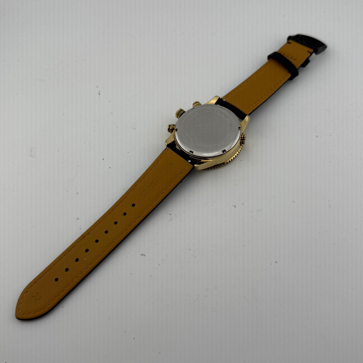 Rotary GS03008/04 Chronospeed Pilot Chronograph Gold Tone Black Dial 46mm- £75.00