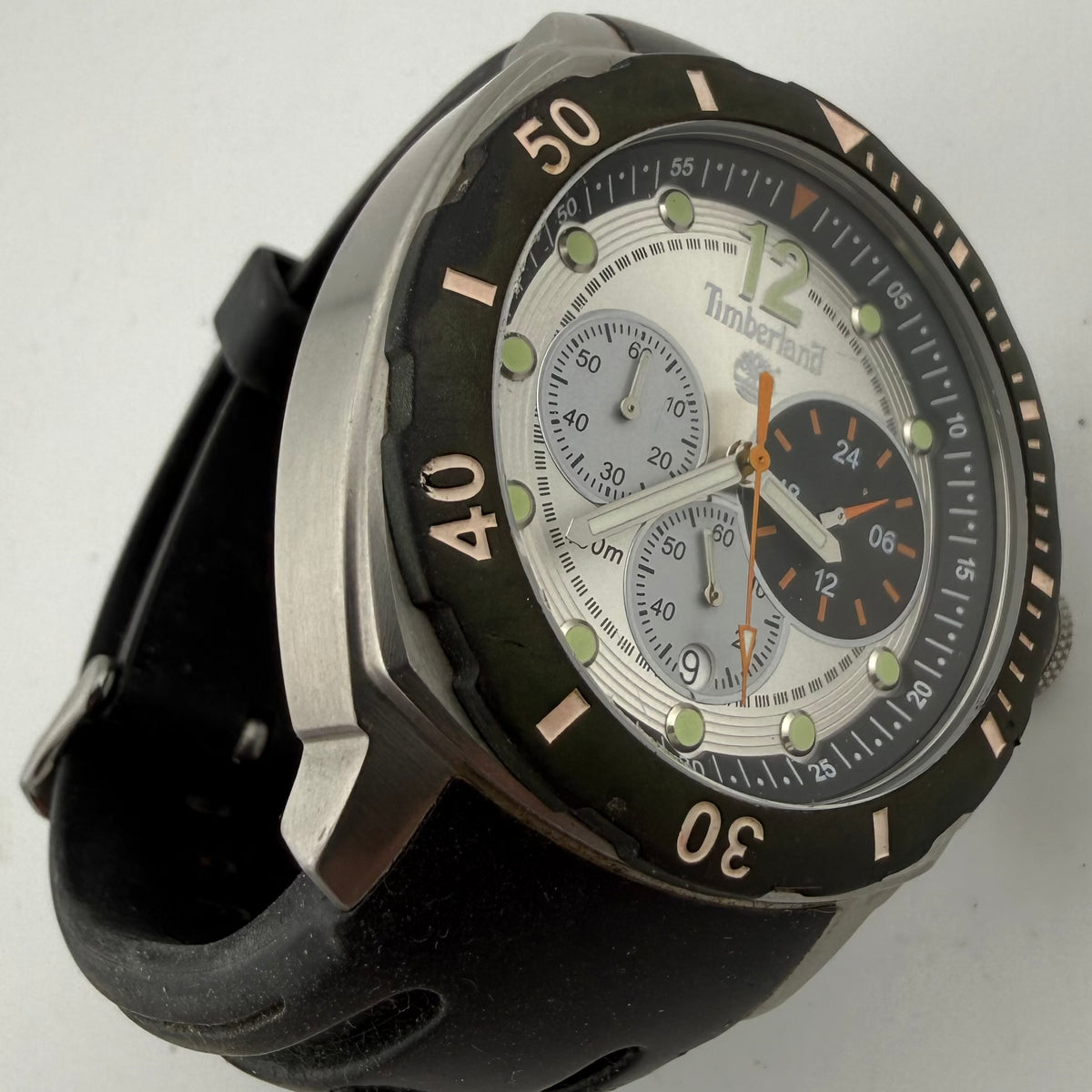 Timberland Ocean Adventure QT7429902 Chronograph 100M Stainless Steel Men’s Watch 51mm- £65.00