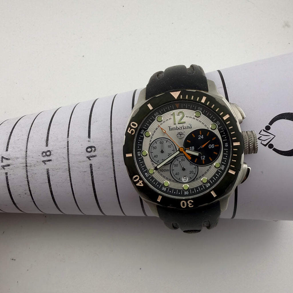 Timberland Ocean Adventure QT7429902 Chronograph 100M Stainless Steel Men’s Watch 51mm- £65.00