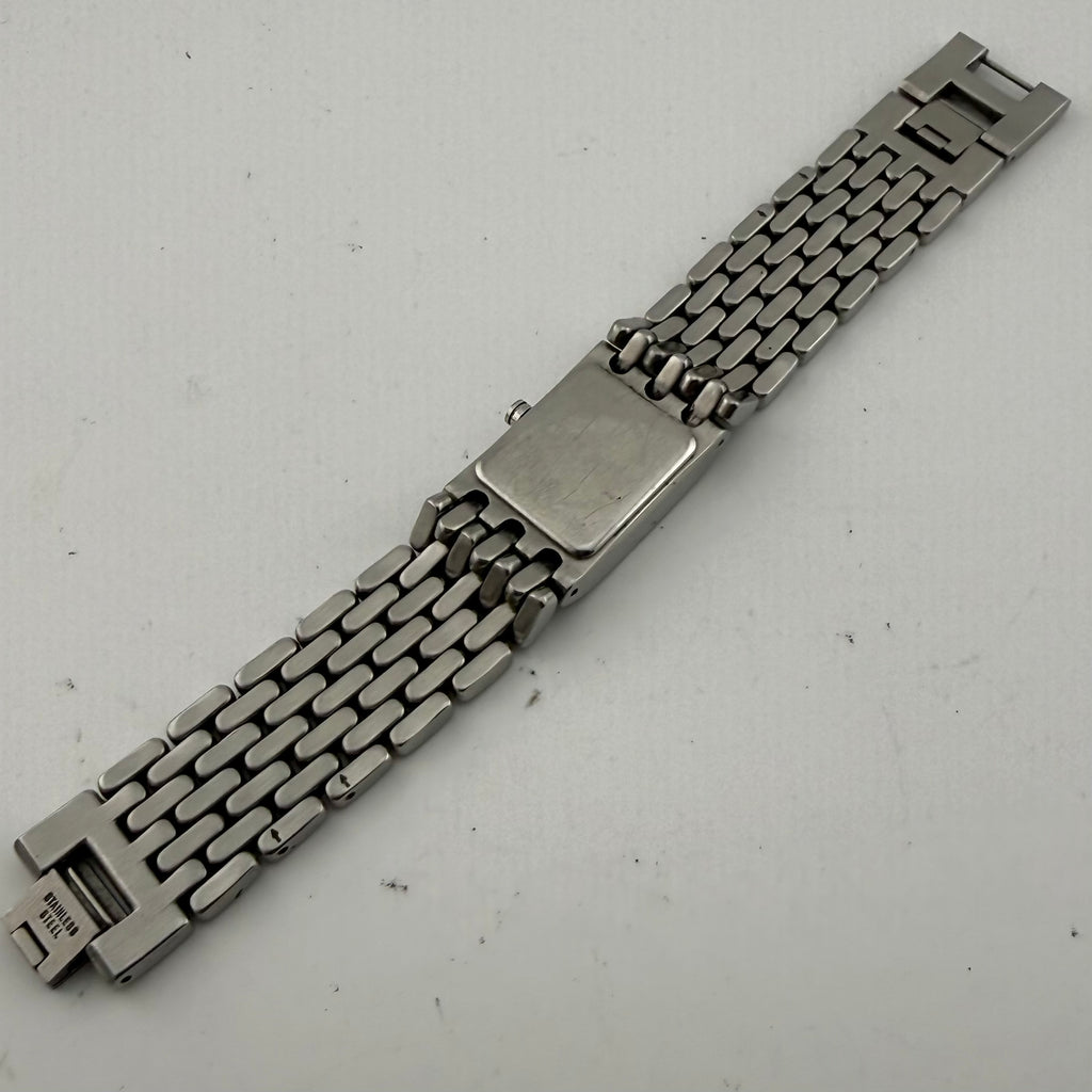 DKNY NY8191 Ladies Silver Stainless Steel Rectangular Quartz Fully Tested and Working- £25.00