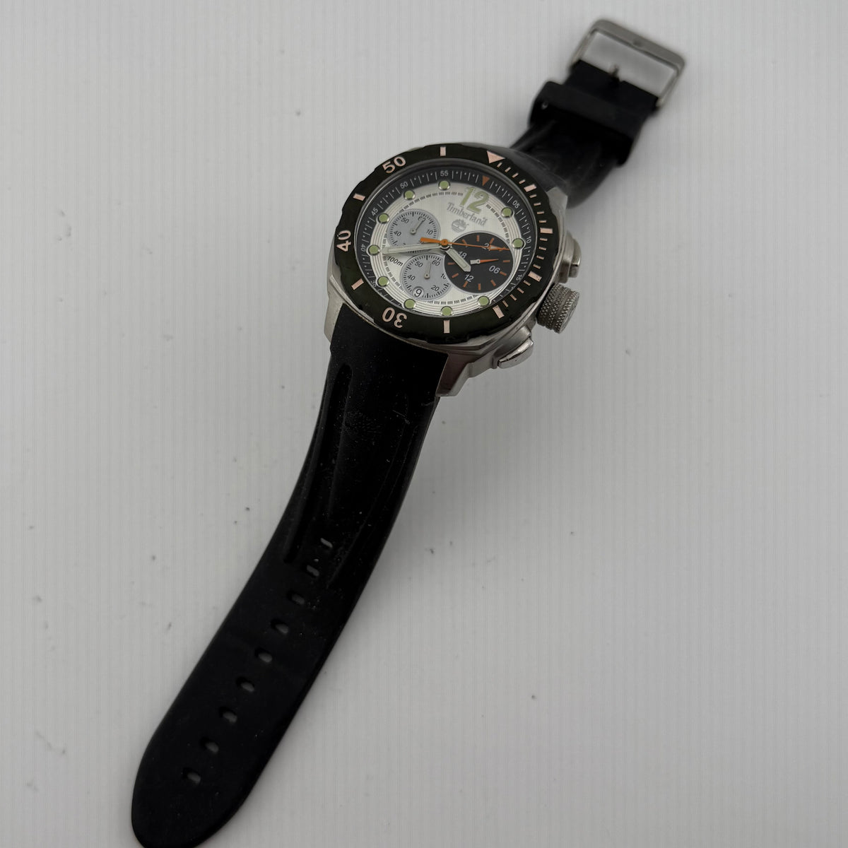 Timberland Ocean Adventure QT7429902 Chronograph 100M Stainless Steel Men’s Watch 51mm- £65.00