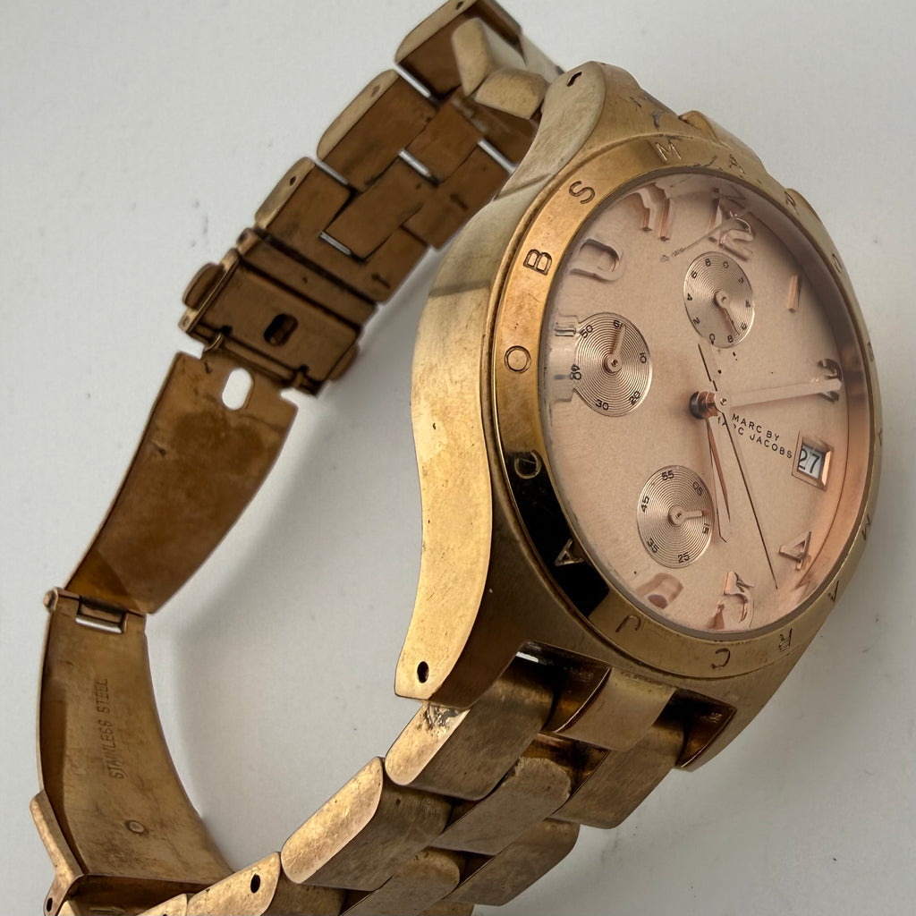 Marc by Marc Jacobs Henry MBM3074 Rose Gold Tone Chronograph Ladies Watch 39mm- £30.00