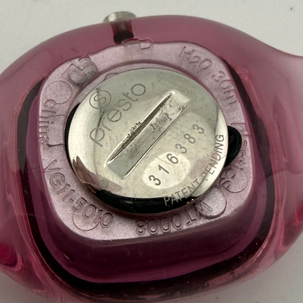 Nike Ladies Pink Transparent Cuff Bangle Quartz Watch Fully Tested and Working- £15.00