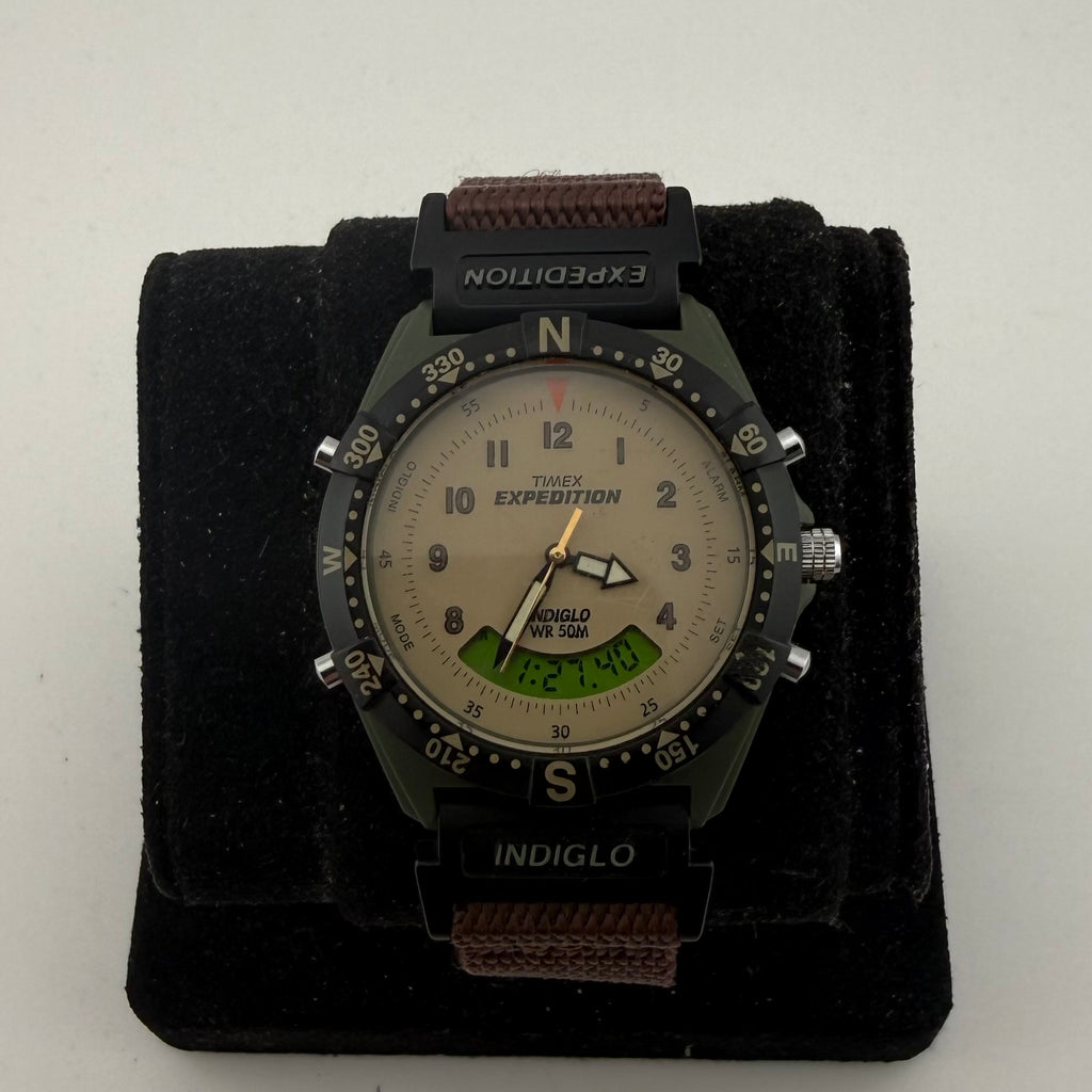 Timex Expedition Indiglo Ana-Digi Alarm WR50M Gents Watch Fully Tested and Working- £25.00
