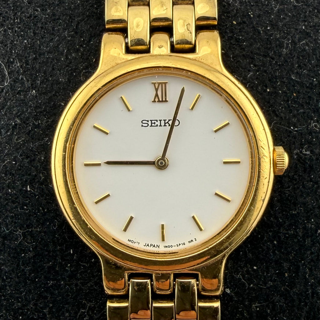 Seiko 1N00-1H90 Ladies Gold Tone Quartz Bracelet Watch Fully Tested and Working- £40.00