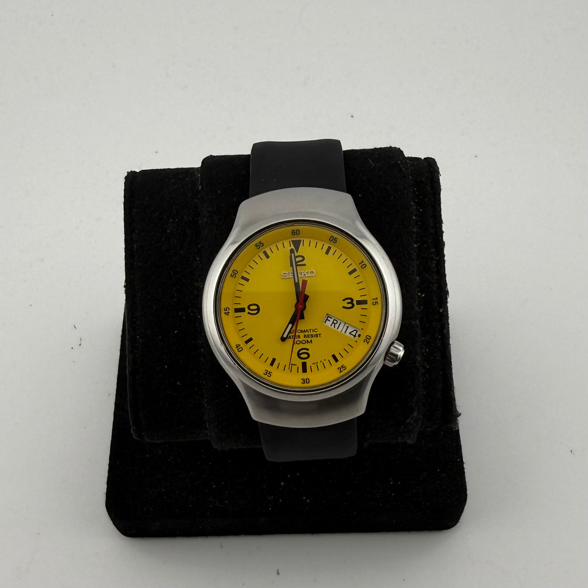 Vintage Seiko S-Wave 7S26-0110 Yellow Dial Automatic 1997 38mm Boxed- £180.00