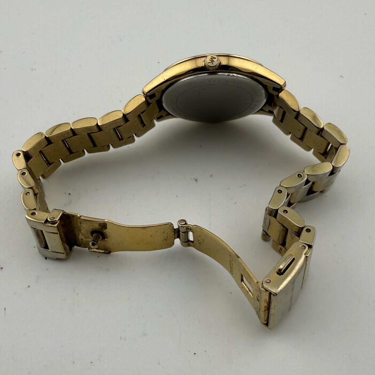 Michael Kors MK4463 Ladies Gold Tone Mother of Pearl Crystal Watch 35mm Boxed (Fully Tested and working)- £45.00