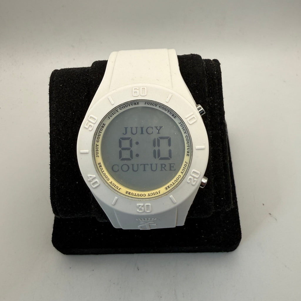 juicy Couture White Digital Silicone Strap 43mm Quartz Watch (Fully Tested and Working)- £25.00
