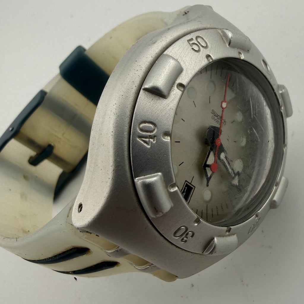 Swatch Irony Scuba 200 Aluminium Swiss Gents Watch 200M Fully Tested and Working- £50.00