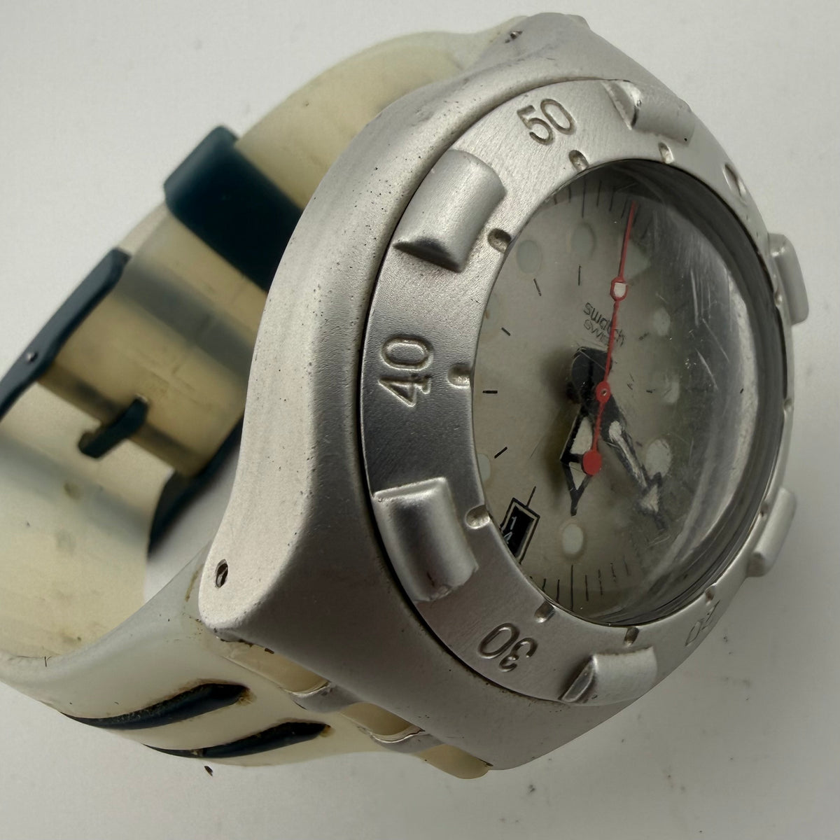 Swatch Irony Scuba 200 Aluminium Swiss Gents Watch 200M Fully Tested and Working- £50.00