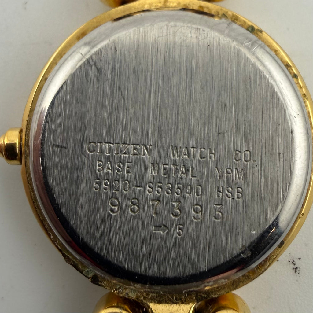 Vintage Citizen 5920-S53540 Gold Tone Ladies Quartz Watch 25mm (Fully Tested and working)- £40.00