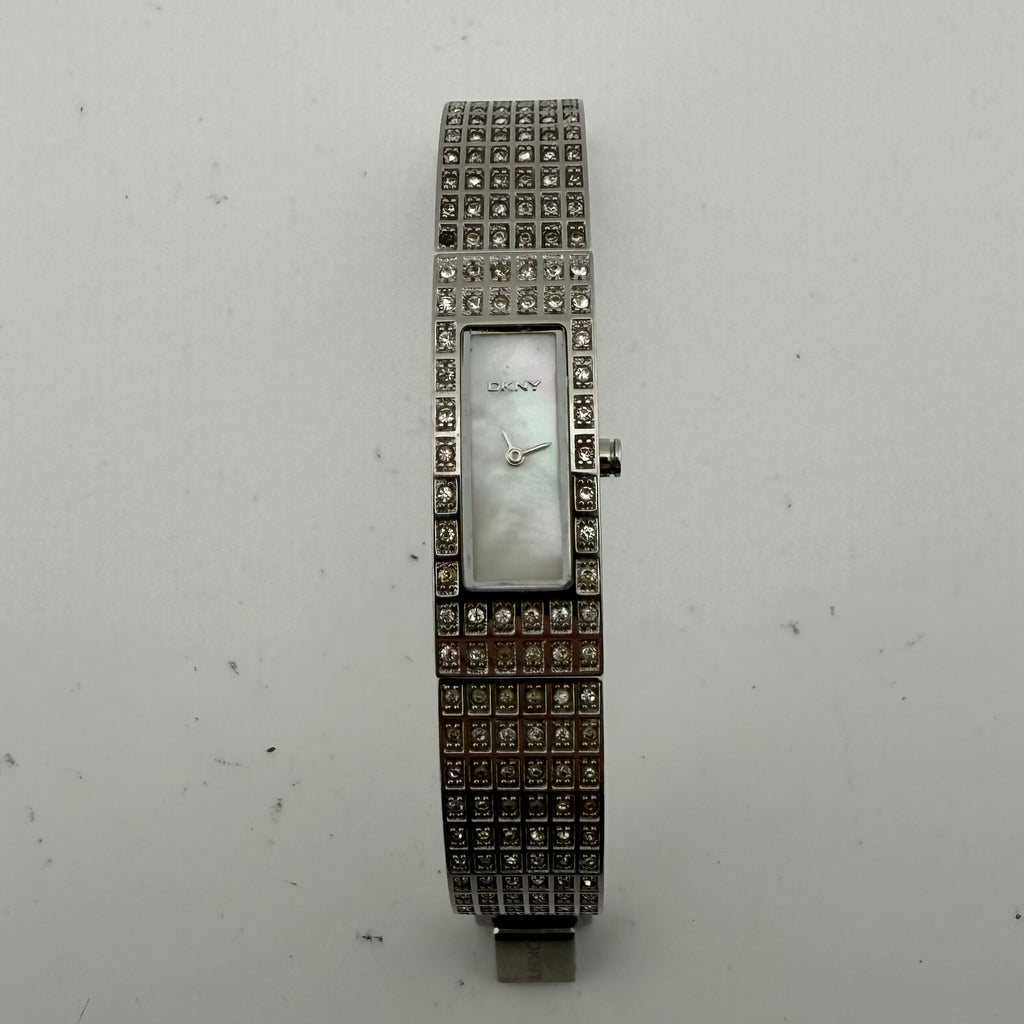 DKNY NY3407 Ladies Crystal Bracelet Mother of Pearl Dial Watch 15mm (Fully Tested and working)- £25.00