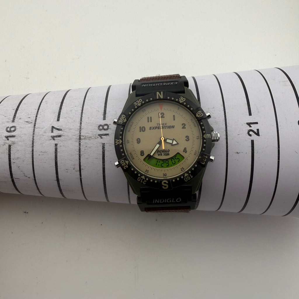 Timex Expedition Indiglo Ana-Digi Alarm WR50M Gents Watch Fully Tested and Working- £25.00