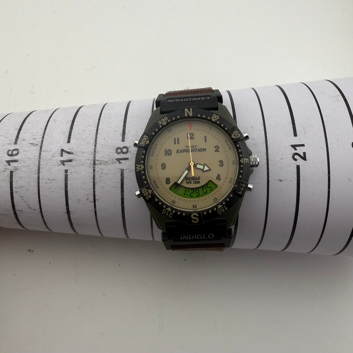 Timex Expedition Indiglo Ana-Digi Alarm WR50M Gents Watch Fully Tested and Working- £25.00
