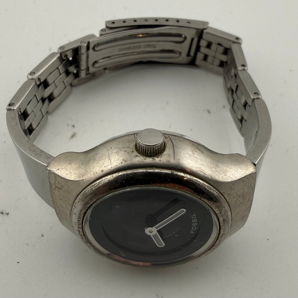 Fossil Ladies Black Dial Stainless Steel Quartz Bracelet Watch Fully Tested and Working- £28.00