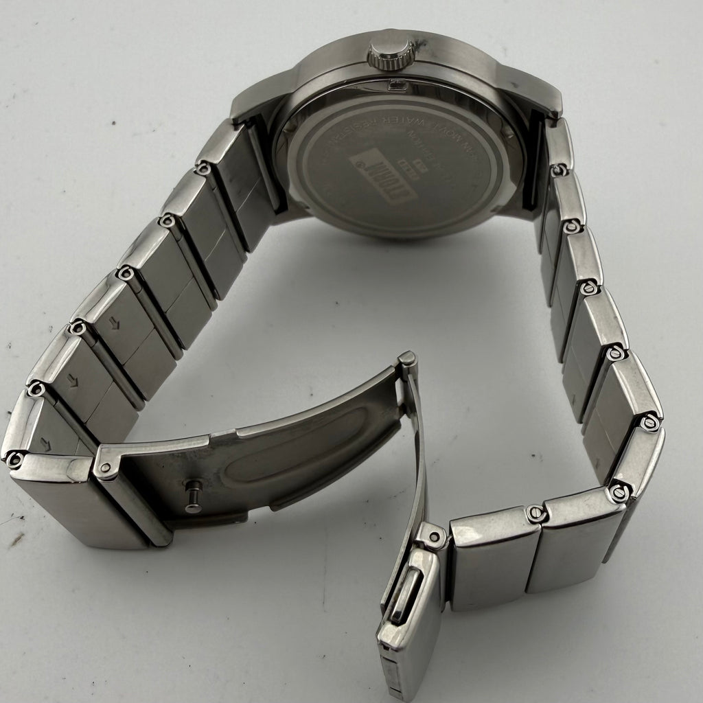 STORM Special Edition Gents Black Dial Unusual Display Steel Watch Fully Tested and Working- £60.00