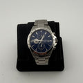 Lorus Gents Blue Dial Quartz Chronograph 100M Tachymeter Bracelet Watch Fully Tested and Working- £45.00