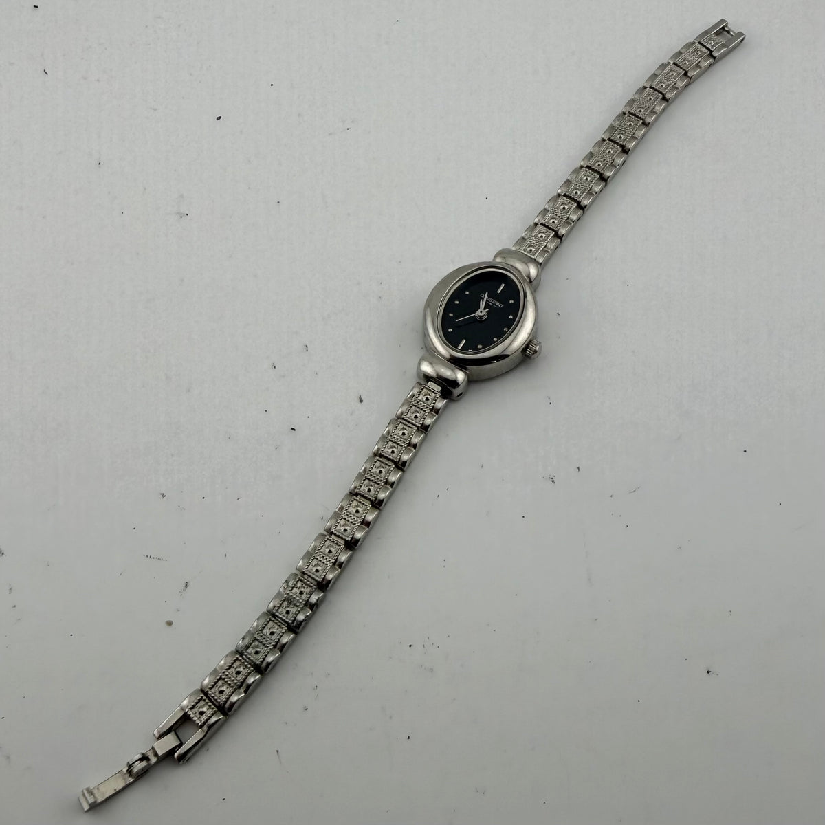 Constant Ladies Silver Tone Black Dial Quartz Bracelet Watch Fully Tested and  Working- £15.00