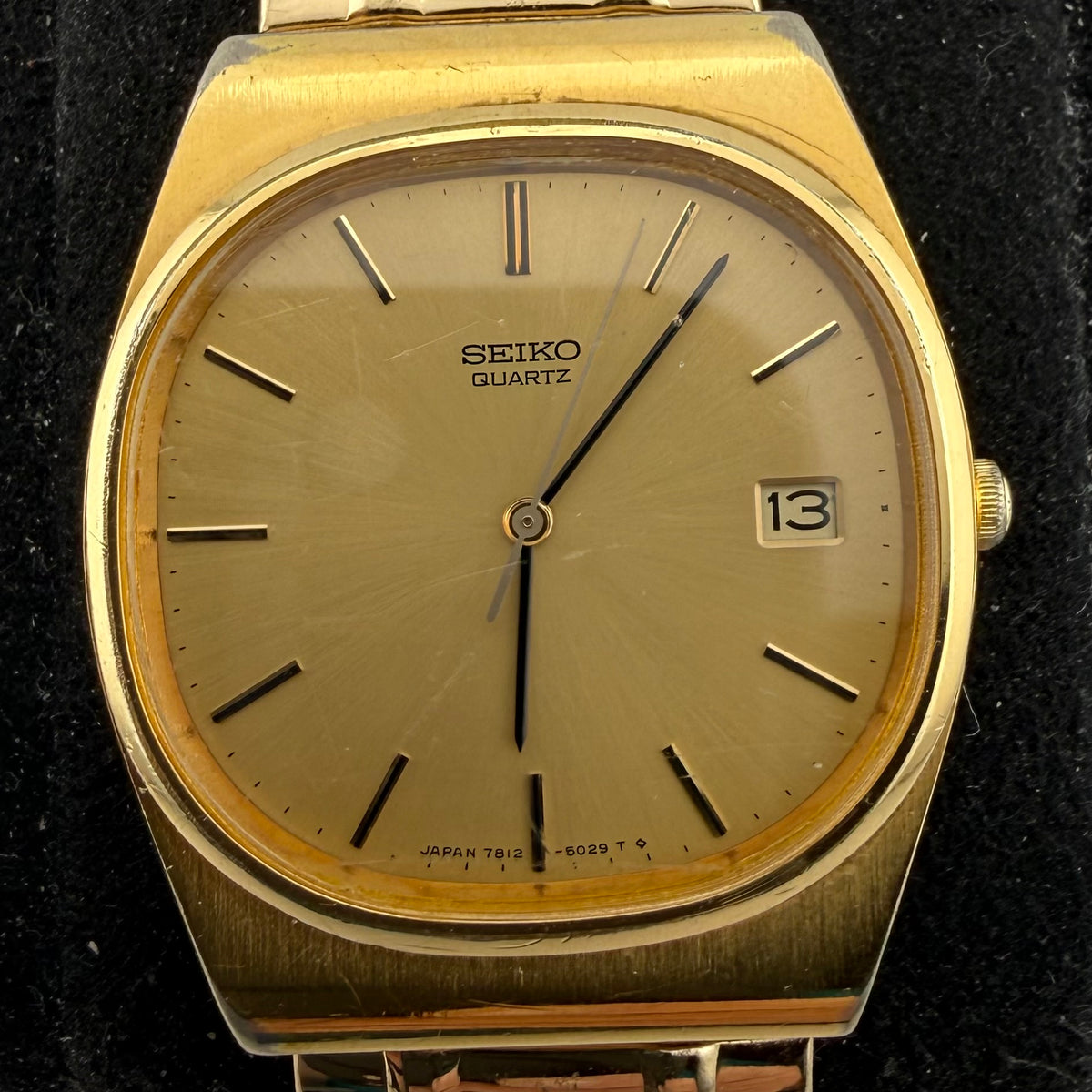 Vintage Seiko Quartz 7812-5009 Gold Tone August 1979 Watch (Fully Tested and working)- £75.00